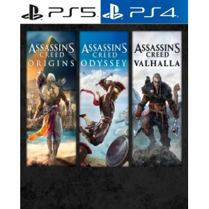 Assassins Creed Bundle: Assassins Creed Valhalla, Assassins Creed Odyssey, Assassins Creed Origins